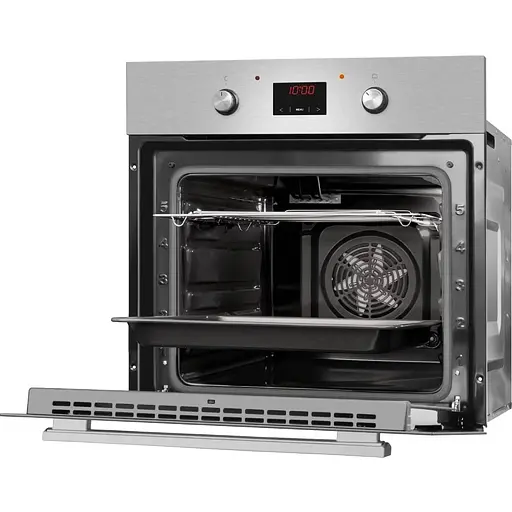 Духовка электрическая Hansa 60 см 62 л A гриль эмаль легкого очищения нержавеющая сталь - фото 6