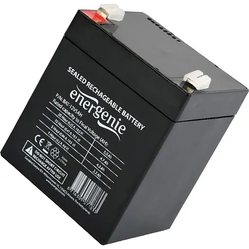 Аккумулятор EnerGenie AGM 12V (12V/5Ah/60Wh) (BAT-12V5AH) (114602) - фото 2