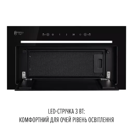 Вытяжка полновстраиваемая Perfelli Design Filini 5 Nero Silenzio - фото 4