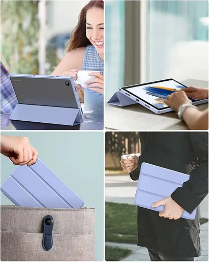 Чохол TPUCristal SlimTPU Spen holder Samsung Galaxy Tab A9 Plus SM X210 X215 X216 Голубий - фото 5