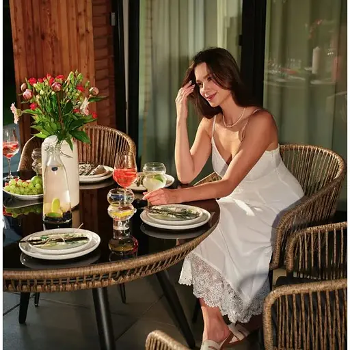 Комплект садових меблів Di Volio Rieti бежевий, сірий - фото 6