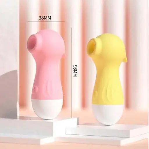 Вакуумный клиторальный вибратор Wo-sex Lilo с USB зарядкой 98×38 мм Желтый - фото 6