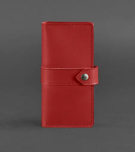 Шкіряне жіноче портмоне 3.1 червоне Краст - фото 1