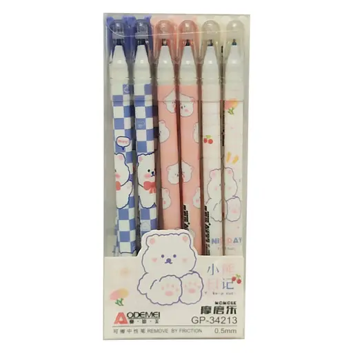 Ручка пишет-стирает 34213 синий, упаковка 12 шт