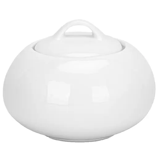 Сахарница Fissman Horeca фарфор 220 мл белая (14113)