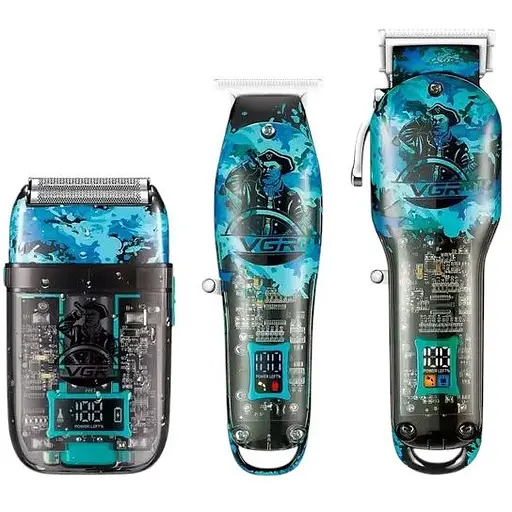 Професійний набір 3в1 VGR V-645 тример, машинка для стрижки волосся та електробритва