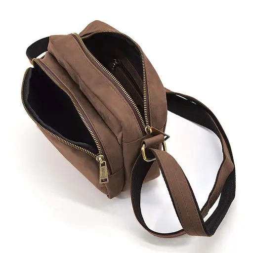 Невелика чоловіча сумка через плече на 2 відділення TARWA 23х16х11 см sum0028182 - фото 2