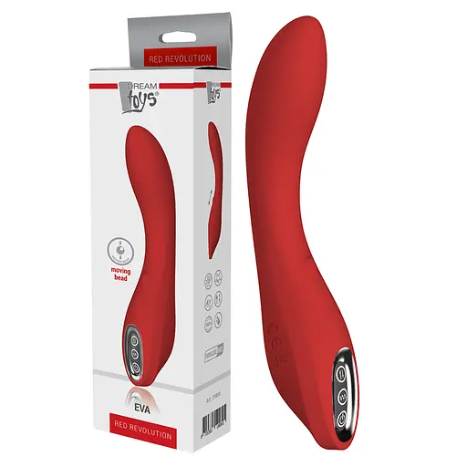 Вібратор Dreamtoys Red Revolution Eva 21 см червоний - фото 5