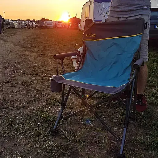 Кресло раскладное Uquip Roxy голубое с серым (244002) - фото 12