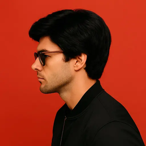 Мужской парик короткой стрижки Natural Black Черный - фото 2