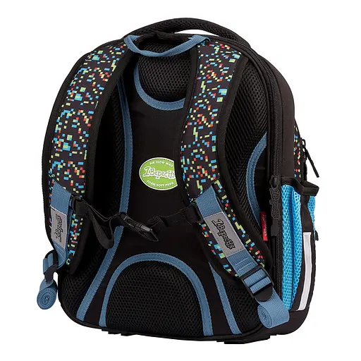 Школьный рюкзак 1Вересня каркасный  S-106 Play черный - фото 3