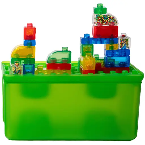 Сенсорний конструктор Jelly Blox 2 в 1 Будуй - складай в кейсі 30 елементів (931693) - фото 2