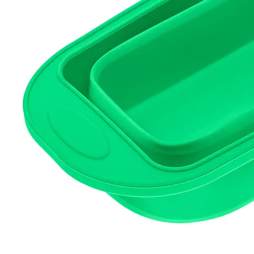 Форма для выпечки хлеба силиконовая 29.5х12.3х11 см, Profsil Зеленый 87148 - фото 8