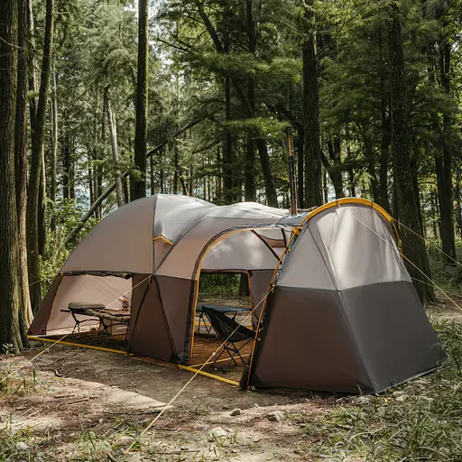 Намет шестимісний Naturehike KOTA 6 CNK2450WS031 75D Світло-коричневий - фото 9