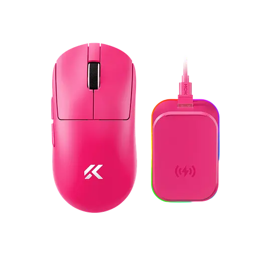 Мышь беспроводная Mchose A7 V2 Ultra Rose Red (MC-A7V2-7) - фото 1