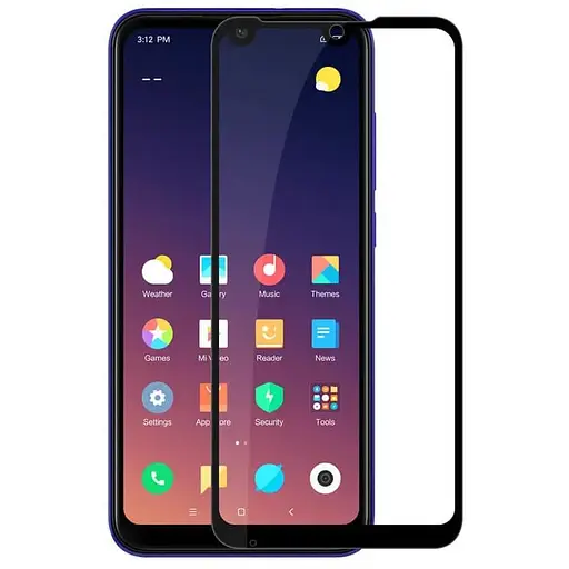 Противоударное стекло Realme 6 Pro Florence полной проклейки Full Cover черное - фото 1