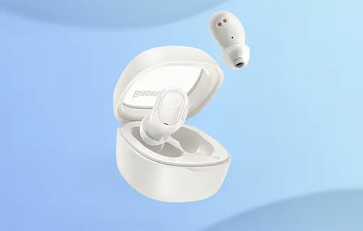 Навушники бездротові Baseus Bowie WM02 white (NGTW370202) - фото 4