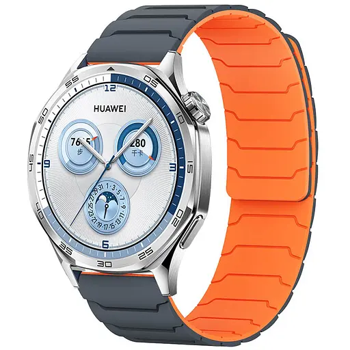 Ремінець Dual-color Magnetic для Smart Watch 22mm Grey / Orange