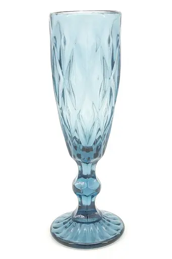 Набір келихів для шампанського A-PLUS 6шт Подарункові скляні фужери для коктейлів 150мл Blue - фото 3