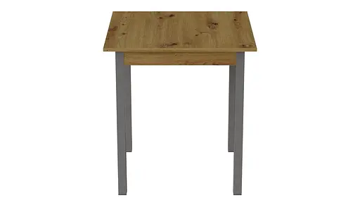 Стіл кухонний Ferrum-decor Дієго 75x80x80 Сірий ДСП Дуб Артізан 32мм (FRD-105713)