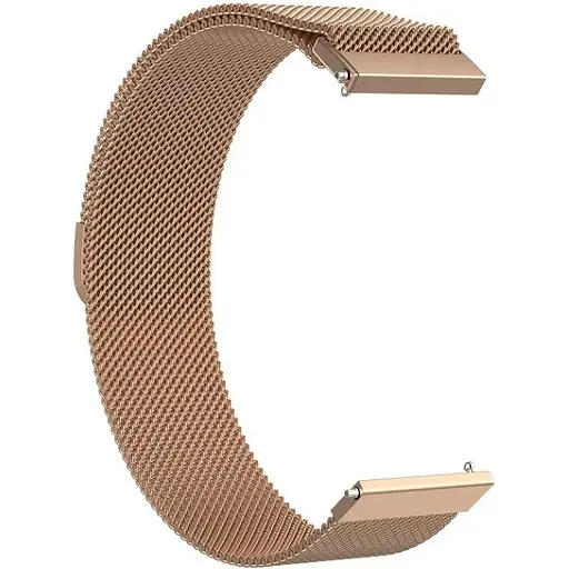 Ремешок DK CDK для Garmin Venu Sq / Sq Music 20mm Metal Milanese Loop Magnetic (09649) (rose gold) - фото 2
