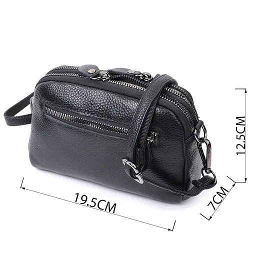 Женская сумка Vintage прошита ромбами на лицевой стороне из натуральной кожи 19.5х12.5х7 см sum0027554 - фото 3