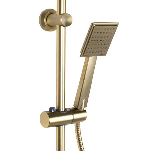 Душова система Rea Bravo brushed gold з виливом REA-P4121, Золотий - фото 3