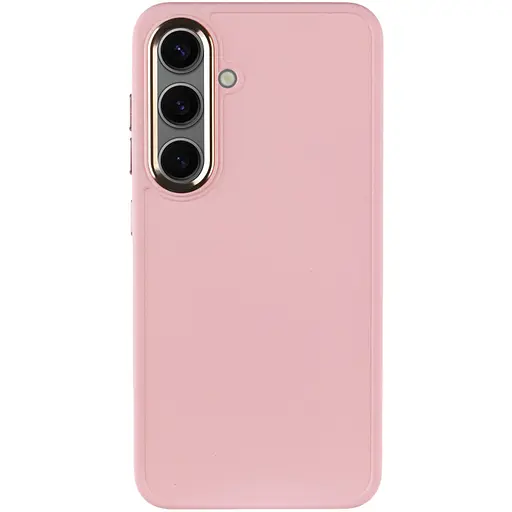 Чохол Epik TPU Bonbon Metal Style для Samsung Galaxy S24+/S25+ Рожевий/Light pink - фото 2