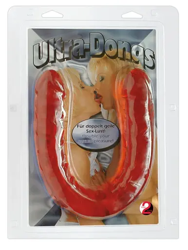Двосторонній фалоімітатор You2Toys Ultra-Dong 43 см червоний - фото 4