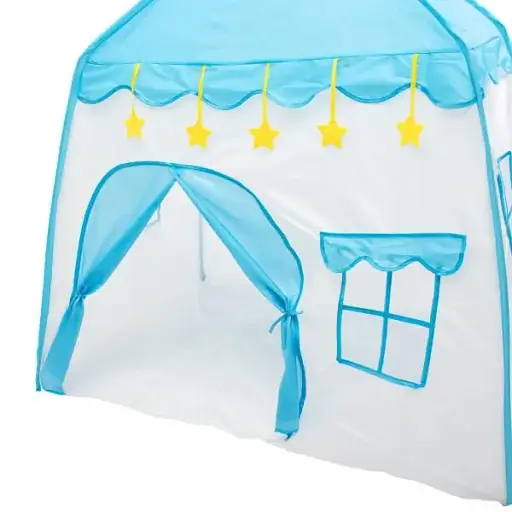 Палатка-домик детский игровой LUGI HP-S-1NDBL 125х100х120 см голубой - фото 3
