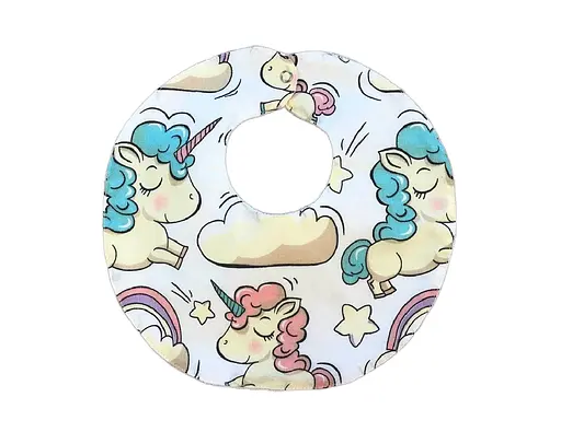 Непромокаемый слюнявчик Moontime "Единороги" - фото 1
