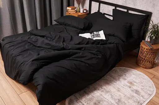 Пододеяльник Moon&Star Бязь Gold Люкс Black Полуторный 143x210 см - фото 6