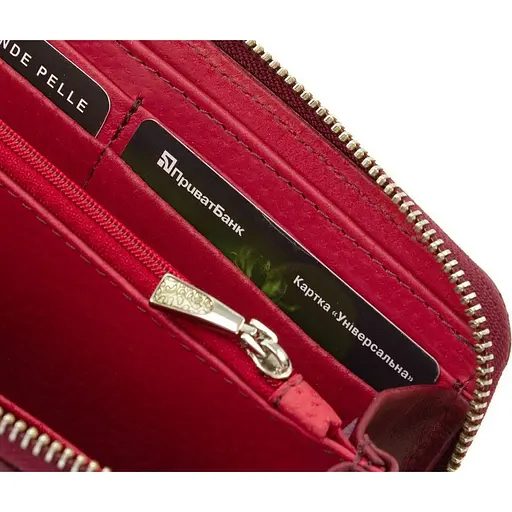 Шкіряний гаманець Grande Pelle 20х10.5х2.5 см acs0029304 - фото 6