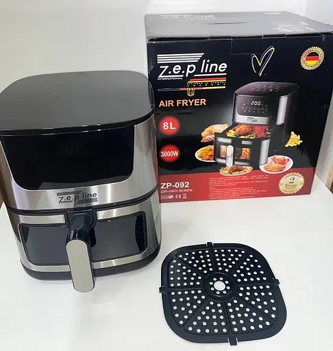 Аерофритюрниця безмасляна Zepline ZP-092 8л 3000 Вт Чорна - фото 4