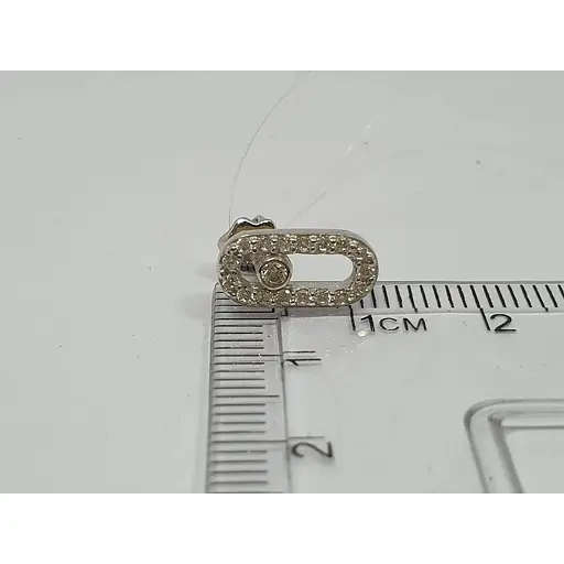 Серебряные пуссеты Qvaliz с фианитами. 90201278 - фото 3