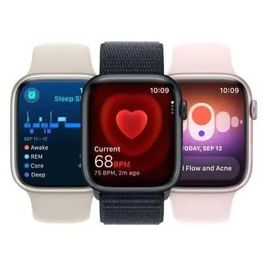 Смарт-годинник Apple Watch Series 9 GPS 41mm Pink Aluminum Case w. Light Pink Sport Band - M/L (MR943) - фото 7