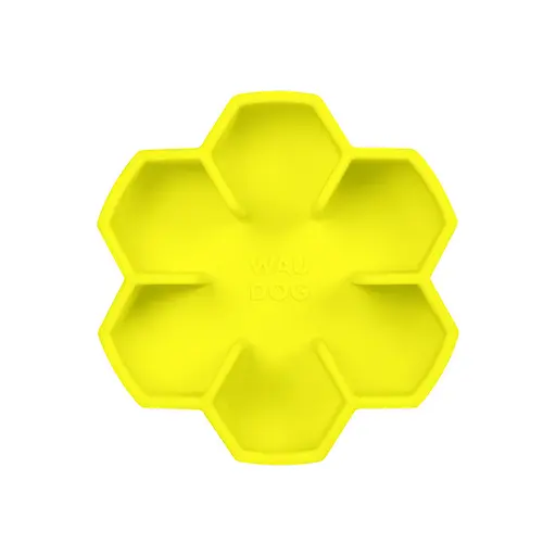 Миска для медленного питания Waudog Silicone 450 мл желтая - фото 3