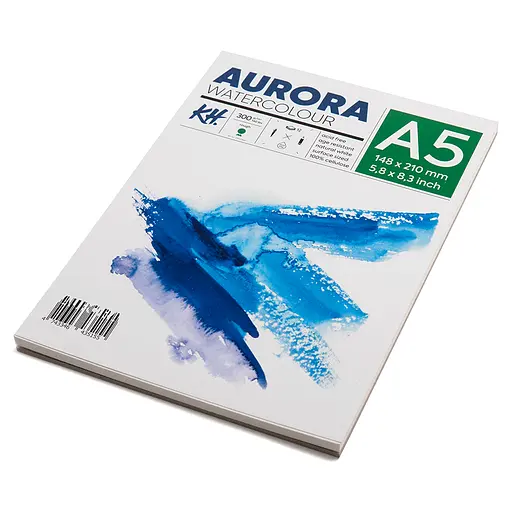 Альбом для акварели Watercolour 300г/м2 12 л Rough крупное зерно Aurora - фото 3