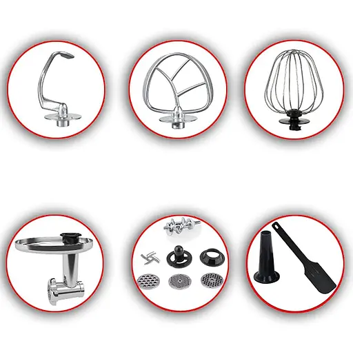 Кухонная машина DMS 3в1 2100 W Red - фото 3