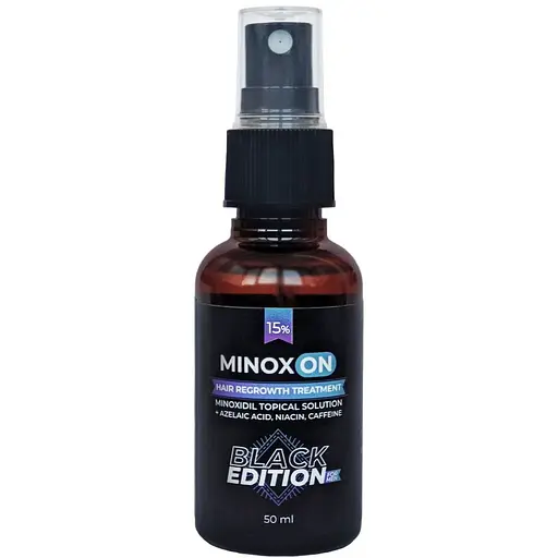 Лосьйон Minoxon Black Edition Minoxidil 15% для росту волосся чоловічий 50 мл