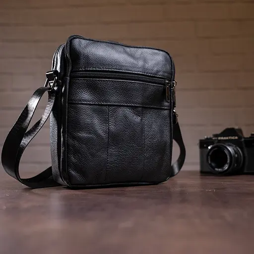 Чоловіча шкіряна сумка Vintage 17,5х21х5 см sum0012305 - фото 4