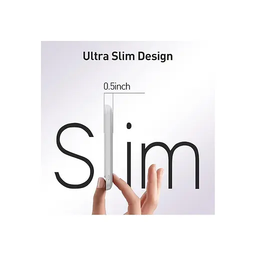 Повербанк Walk Magnetic Ultra Slim 5000mAh беспроводной W/LED Display Battery Pack Easy Grip - фото 2