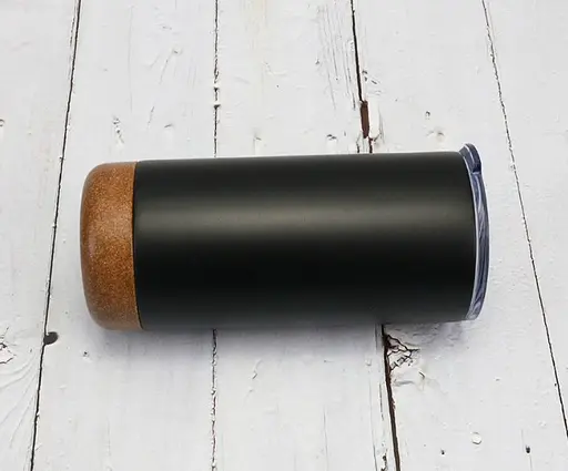 Склянка з корковим дном 480 мл Black із нержавіючої сталі з подвійними стінками - фото 7