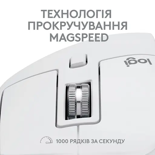Мышка Logitech MX Master 3S For Mac Performance Wireless Pale Grey (910-006572) - фото 2