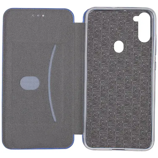 Кожаный чехол-книга Classy для Samsung Galaxy A11 Синий - фото 3