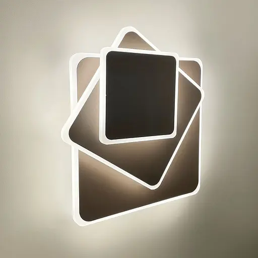 Квадратний коричневий LED світильник-трансформер 26х26 см | Арт. 8663/3F CF (квадрат) | Line F - фото 6