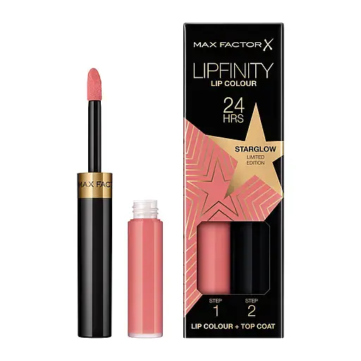 Стійка губна помада Max Factor Lipfinity 2 Step, відтінок 80 (Starglow) 2,3 мл + 1,9 г (8000019174512) - фото 2