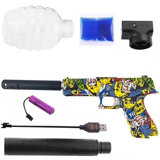 Пістолет на гідрогелевих кульках (орбізах) Glokk Colorful - фото 3