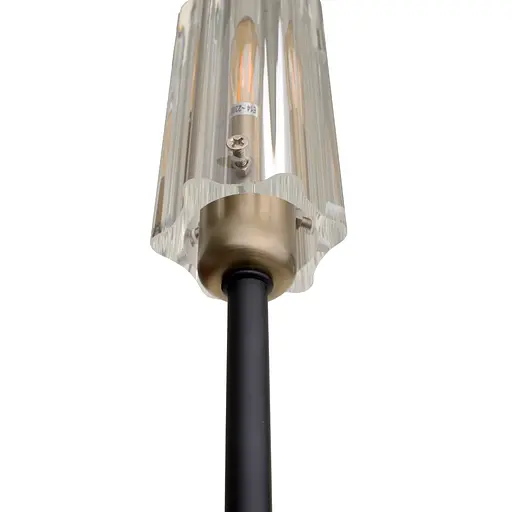 Люстра стельова Brille в спальню Е14 40W BK (LK-698C/8) - фото 3