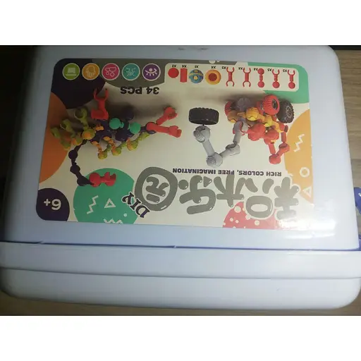 Конструктор Diy 628-3 34 деталі  у боксі пластиковому ящику - фото 4